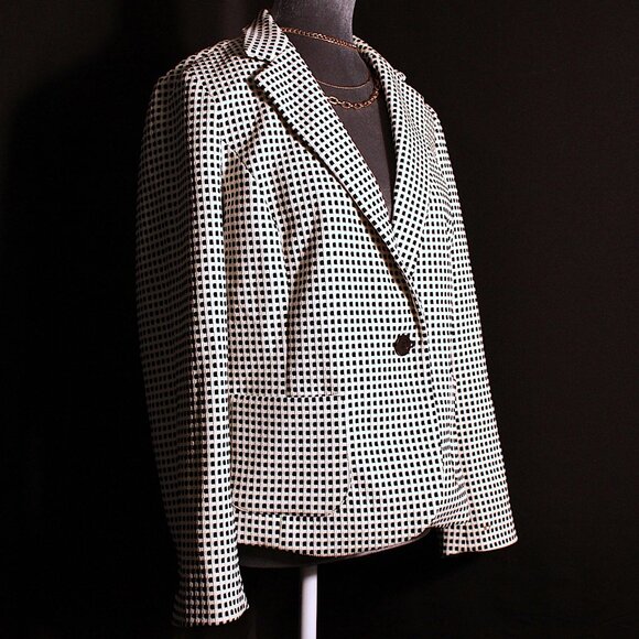 Vintage Talbots Black and White Jacket - Picture 4 of 4